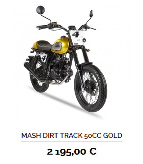 MASH DIRT TRACK 50cc GOLD